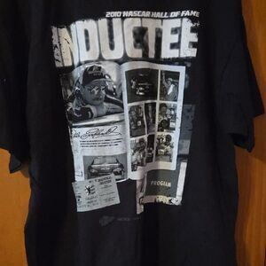NASCAR Vintage Dale Earnhardt  Inductee 2010 Black Short Sleeve Graphic Tee